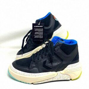 Converse Weapon CX High Top Multi Black Leather 172194C Sneakers Size Women's